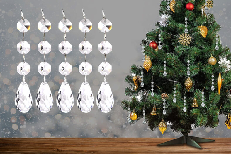 From £4.49 instead of £19.99 for Crystal Christmas Tree Pendants (10, 20 or 40 pcs) from Super Trend In UK – save up to 78%