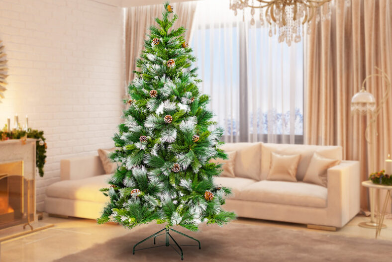 6ft Frosted Green Christmas Tree £69.99 instead of £89.99