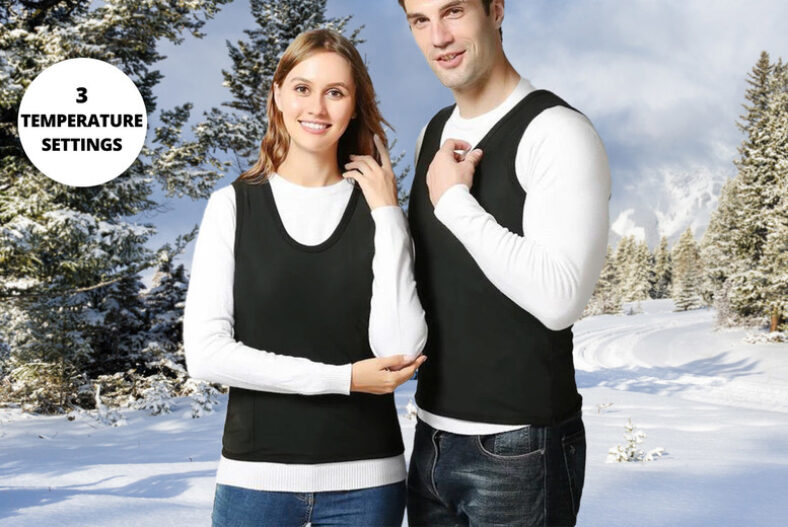Heated Electric Vest – For Men or Women! £18.99 instead of £69.99