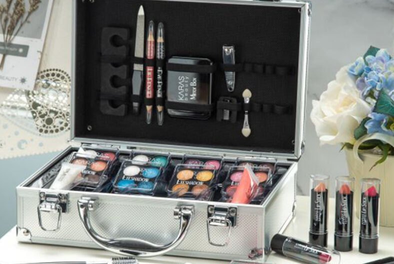 £14.99 instead of £27.20 for a 52 Piece Make Up Set by Karas Beauty from ELEGANCE BY LONDON LTD – save 45%