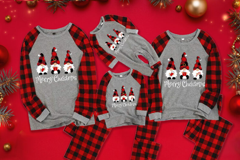 Matching Family Christmas Gonk Pyjamas – Baby to Adult £7.99 instead of £25.99