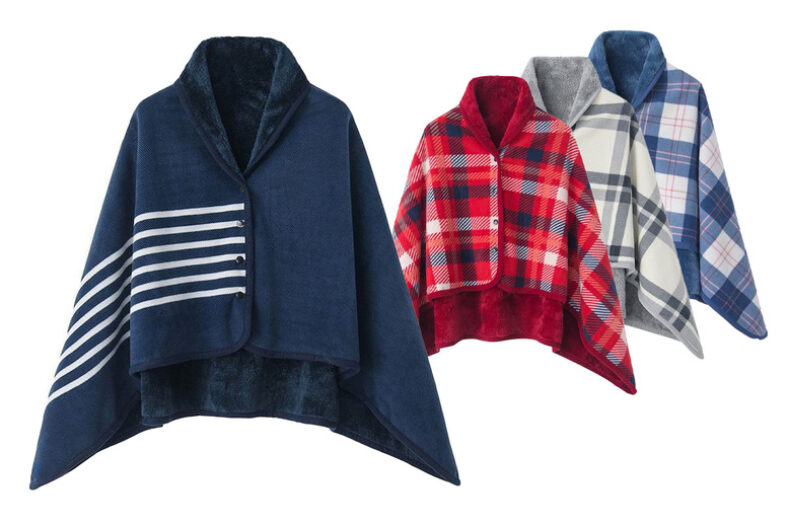 Multi-Function Thermal Cape Poncho – White, Blue, Red or Navy! £24.99 instead of £49.99