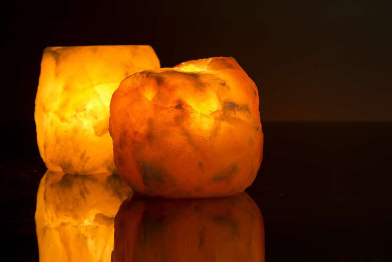 Set of 4 Himalayan Natural Salt Candle Holders £14.99 instead of £49.99