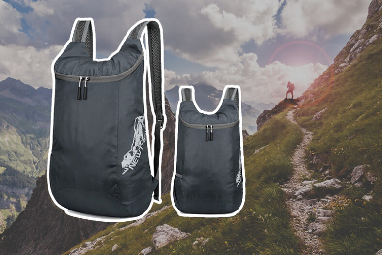 Foldable Running and Travelling Backpack – In 5 Colours £6.99 instead of £21.99