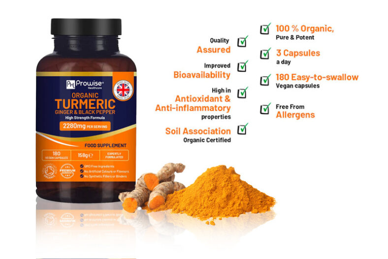 2mth Supply* Turmeric with Black Pepper & Ginger Capsules £11.99 instead of £49.99