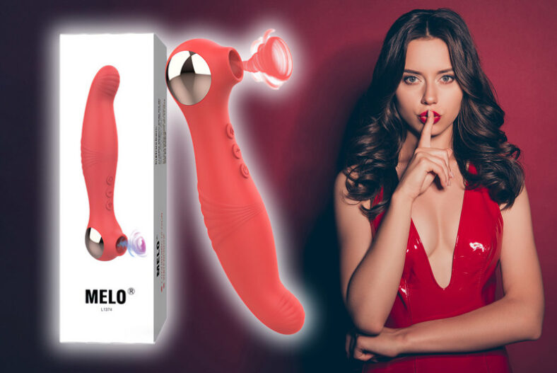 10 Mode Vibe With Suction Stimulator – Lubricant Options £26.99 instead of £69.99