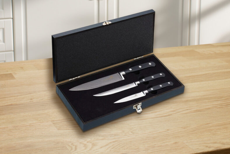 Damascus Steel Professional 3-Piece Knife Set £49.99 instead of £120.00