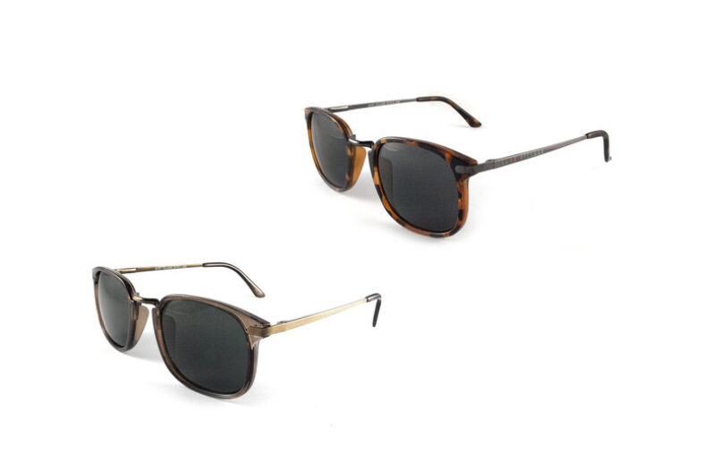 East Village Men’s EV14 Brown Sunglasses – Shell & Gold £9.99 instead of £30.00