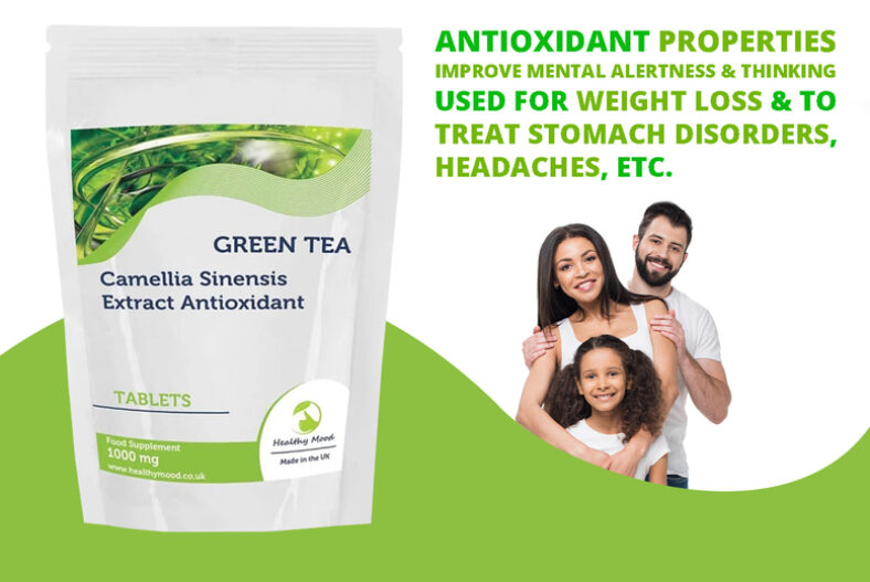 Green Tea 1000mg Tablets – Up to 16mth Supply! £2.99 instead of £5.88