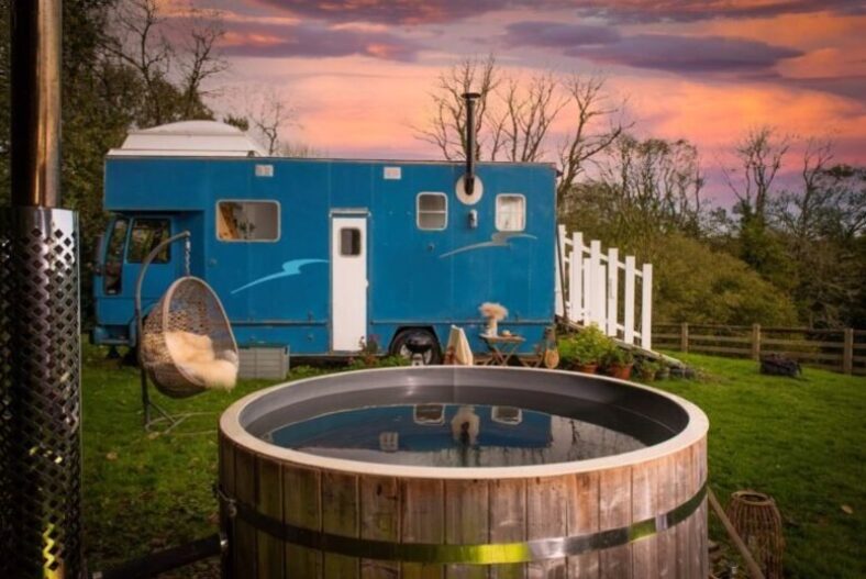 Safari Cornwall Glamping Escape for 2 & Hot Tub – October Availability! £239.00 instead of £380.00