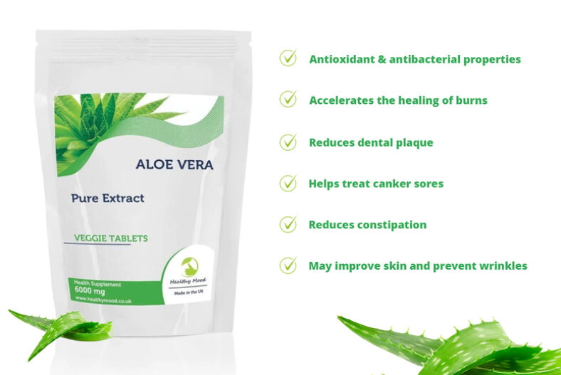 Aloe Vera Extract Tablets – 3, 6 or 16 Month Supply! £3.99 instead of £9.48