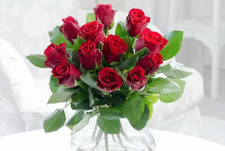 Red Roses Bouquet – 6 or 12 Options – FlowersDelivery4U £19.00 instead of £39.99
