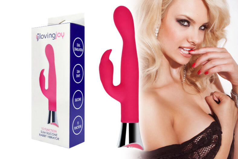 Pink Silicone Rabbit Vibe £17.99 instead of £28.99