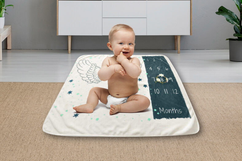 Infant Baby Milestone Blanket – 5 Options! £8.99 instead of £19.99