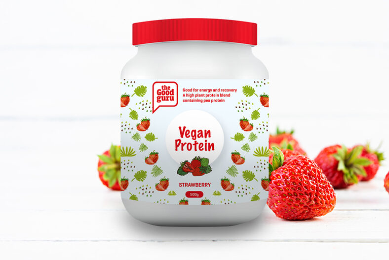Vegan Strawberry Protein Powder – 1 or 2 500g Packs! £14.99 instead of £19.95
