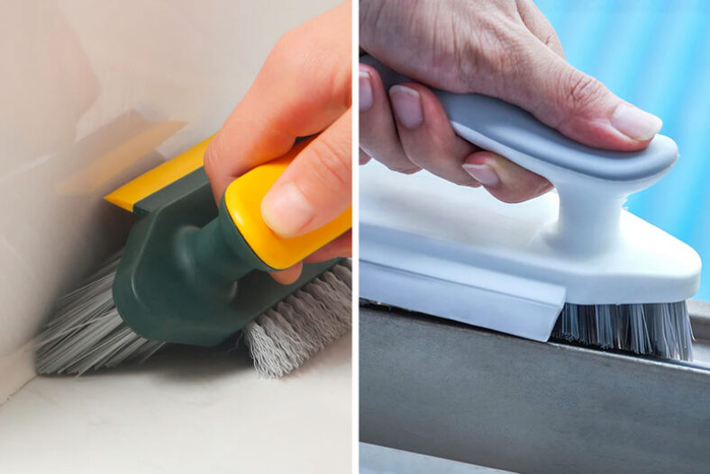 Multifunction Crevice Floor Brush – White & Green Options £4.99 instead of £19.99