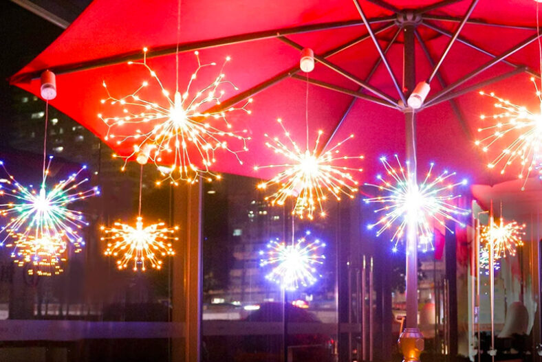 Hanging Firework Light – 2 Colours £9.99 instead of £29.00