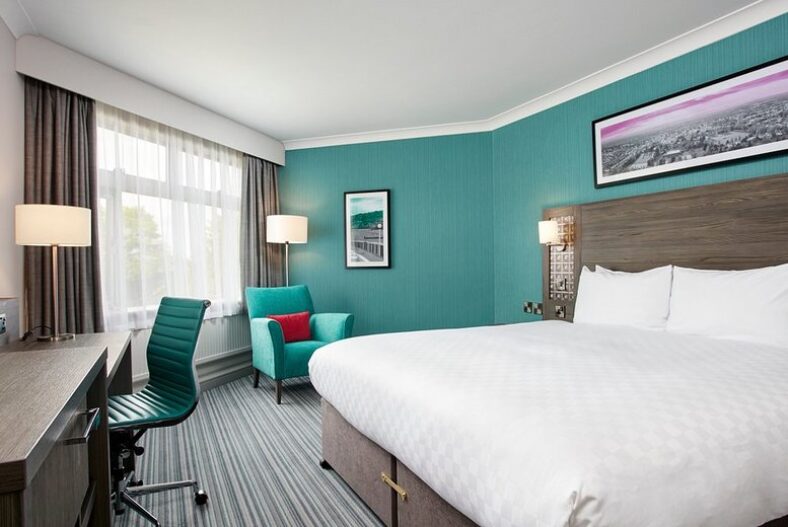 A Cheltenham, Gloucestershire stay at the 4* Leonardo Hotel Cheltenham for two people with breakfast, leisure access and one bottle of Prosecco to share. From £75 for an overnight stay, or from £150 for a two-night stay – save up to 50%