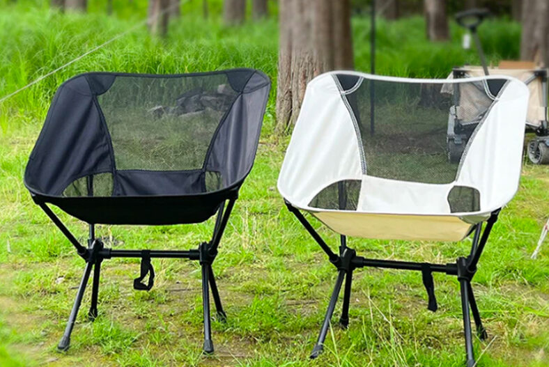 Outdoor Folding Camping Chair & Storage Bag – 4 Colours! £29.99 instead of £79.99