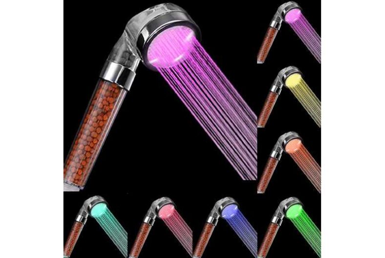 High Pressure LED Shower Head £10.50 instead of £33.99