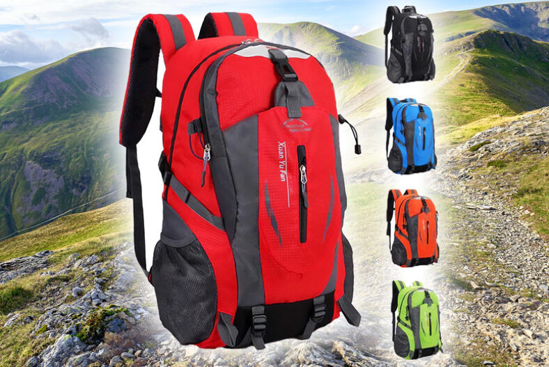 Waterproof Outdoor 40L Hiking Backpack – 5 Colours £9.99 instead of £34.99