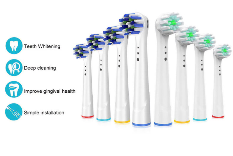 £4.99 instead of £12.99 for a pack of four replacement electric toothbrush heads, choose from seven style options from Just Gift Direct