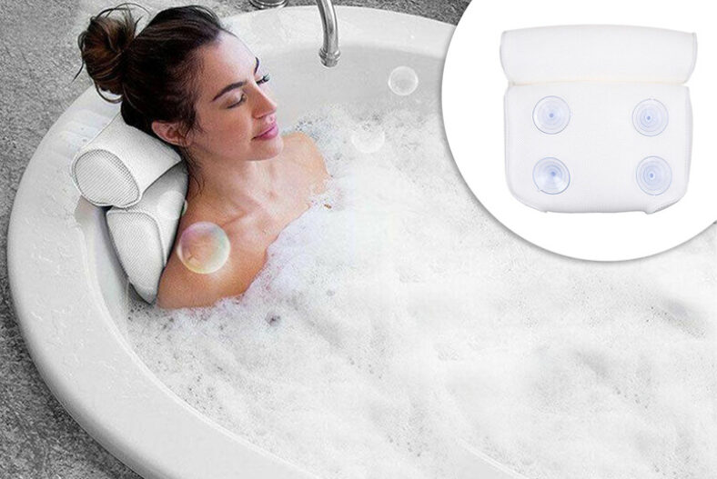 Spa Bath Pillow with Suction Cups £9.99 instead of £39.99