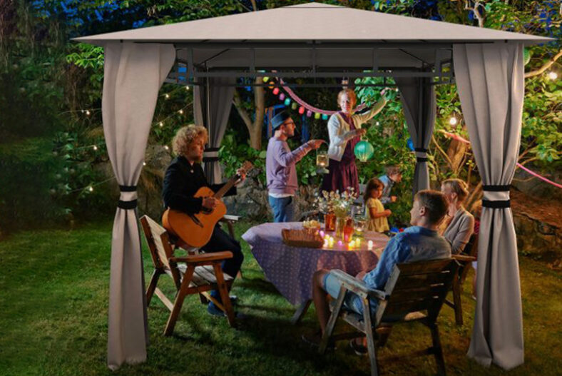£249 instead of £799.99 for a 10ft x10ft large garden patio gazebo from OUR BUSINESS LIMITED t/a Rattrix – save 69%