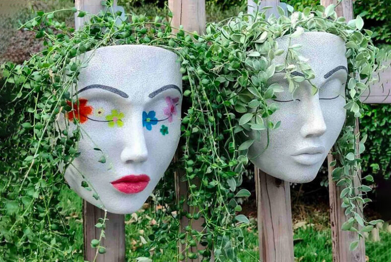 Face Mask Plant and Flower Hanging Pot – 3 Styles £9.99 instead of £39.99