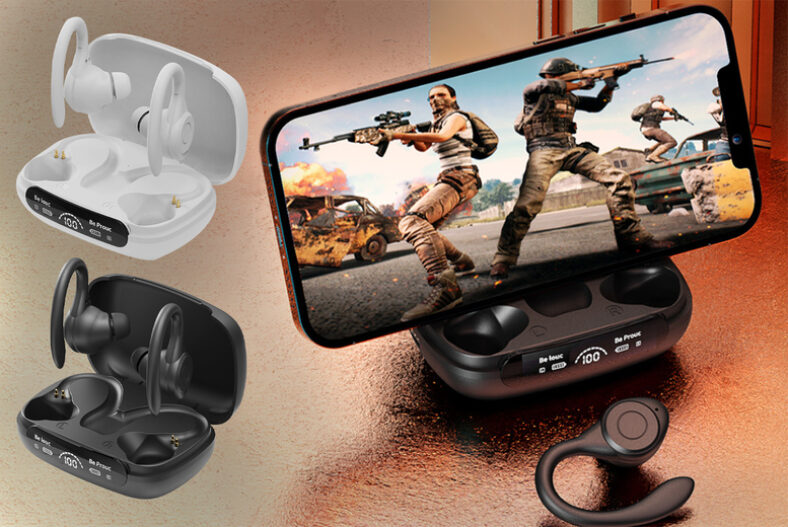 Wireless Bluetooth Earbuds & LED Charging Case – 2 Colours £10.99 instead of £27.99