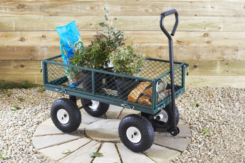 £69 instead of £199.99 for a heavy duty wagon trailer for the garden, or £79 for a garden wagon and cover from Neo Deals – save up to 65%