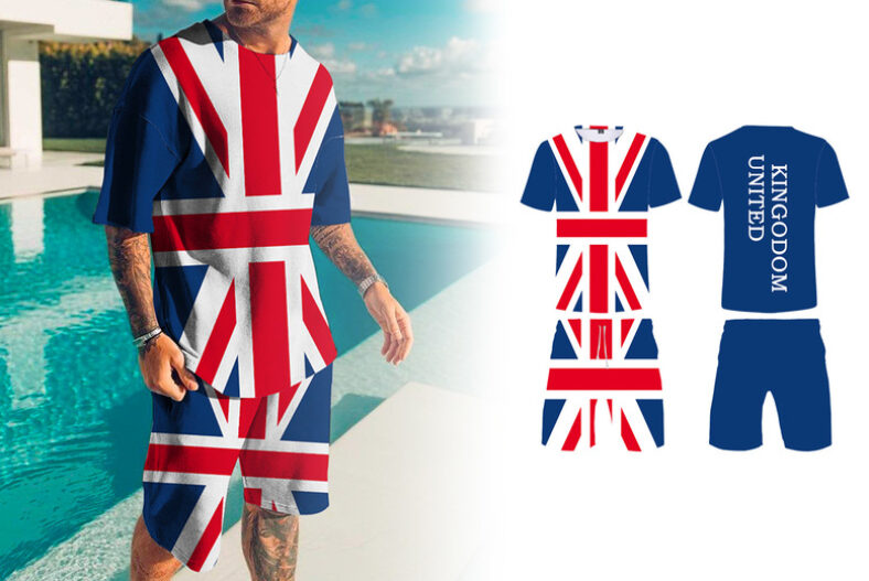 Kings Coronation Union Jack Top & Shorts Set £12.99 instead of £39.99
