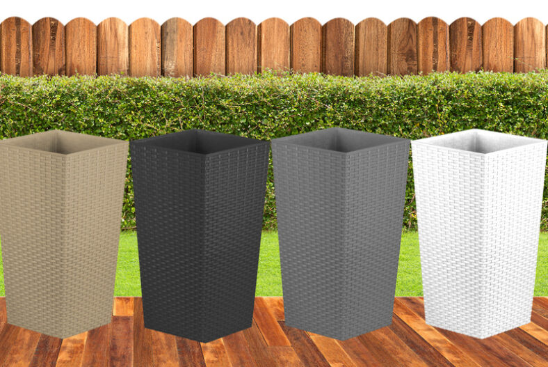 Set of 2 Rattan Planters – 3 Sizes & 5 Colour Options £12.99 instead of £22.99
