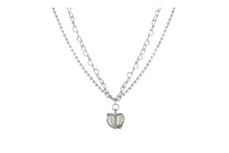 Twin Necklace with Heart Pendant £6.99 instead of £12.99