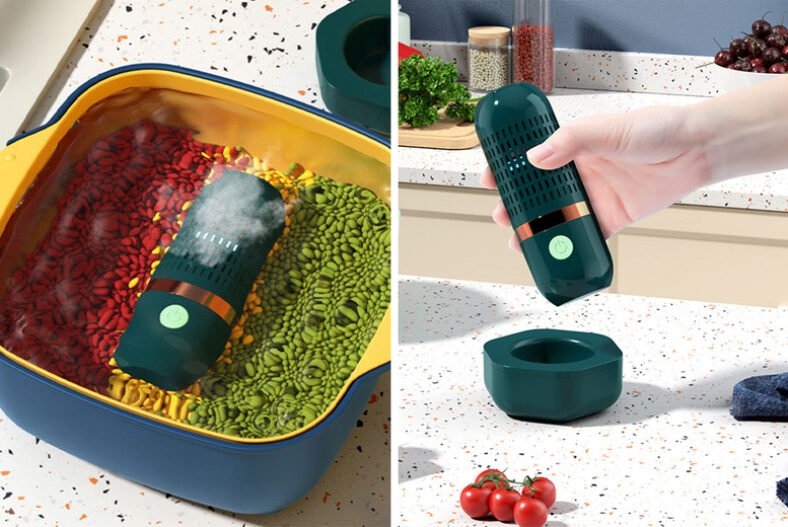 Automatic Fruit & Vegetable Cleaning Device – Green or Yellow! £14.99 instead of £29.99