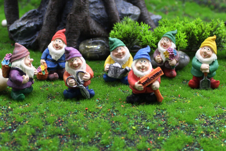 Mini Garden Gnome Statue Set – Seven Piece! £7.99 instead of £16.99