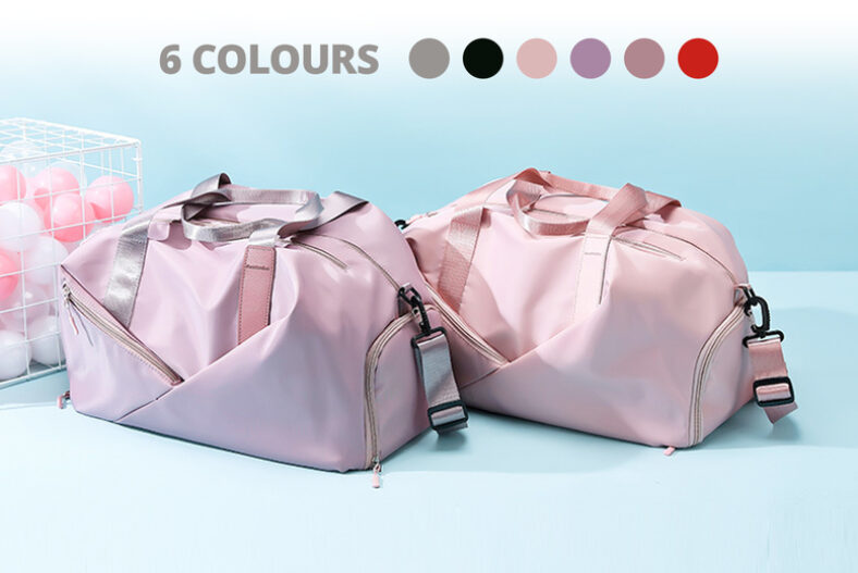 Portable Dry Wet Separation Sports Bag – 6 Colours! £12.99 instead of £39.99