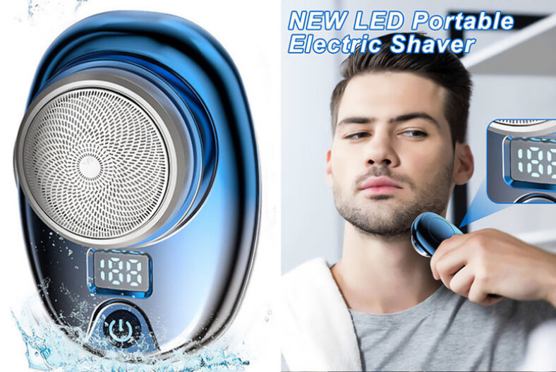 Portable Mini Electric Shaver with LED Display! £9.99 instead of £29.99