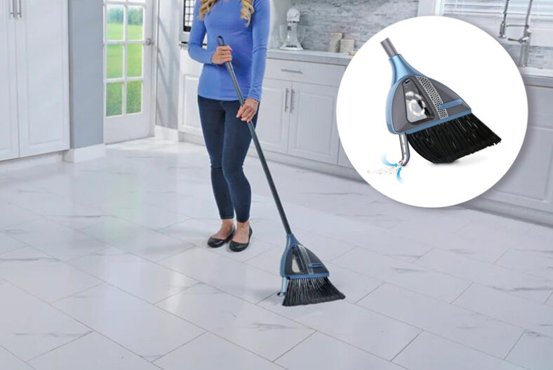 2-in-1 Cordless Broom with Built-In Vacuum £29.99 instead of £64.99