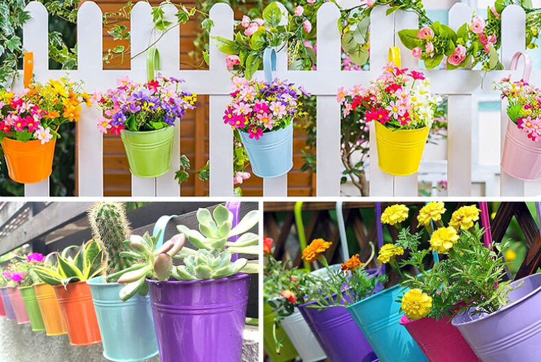 Hanging Balcony Flower Pots – 10 or 20pcs! £9.99 instead of £39.99