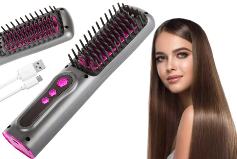 £14.99 instead of £39.99 for a two in one hot brush hair dryer and styler in grey or green colours from Uk Dream Store – save 63%