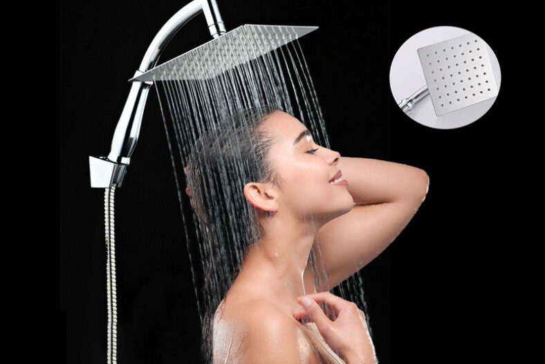 8″ Square Rainfall Shower Head £12.99 instead of £29.99
