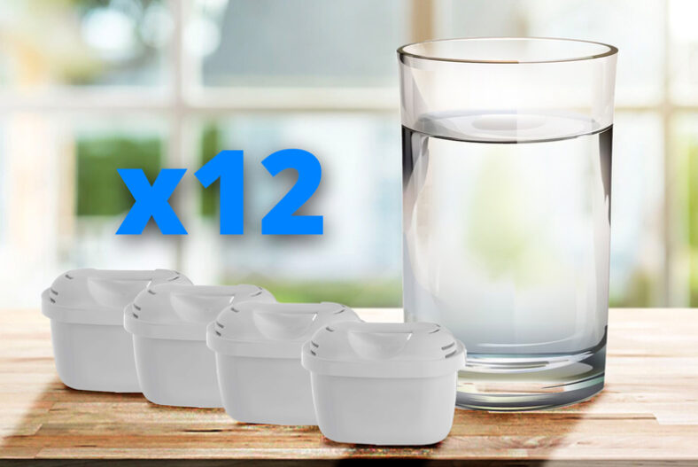 £19.99 instead of £22.49 for a pack of 12 Brita Maxtra-compatible water filter cartridges by Qualtex – save 11%