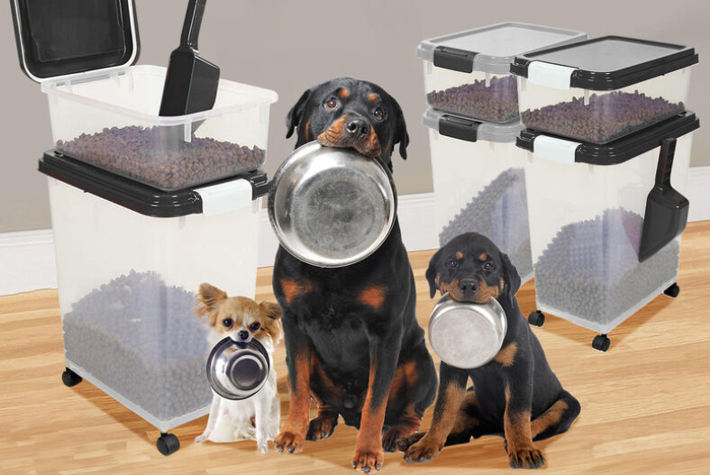 Three Piece Pet Storage Container – Black or Grey! £26.99 instead of £29.99
