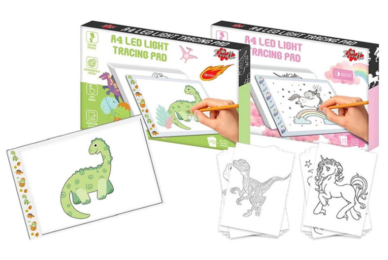 Kids A4 LED Light Tracing Pad – Dinosaur or Unicorn! £11.99 instead of £22.99