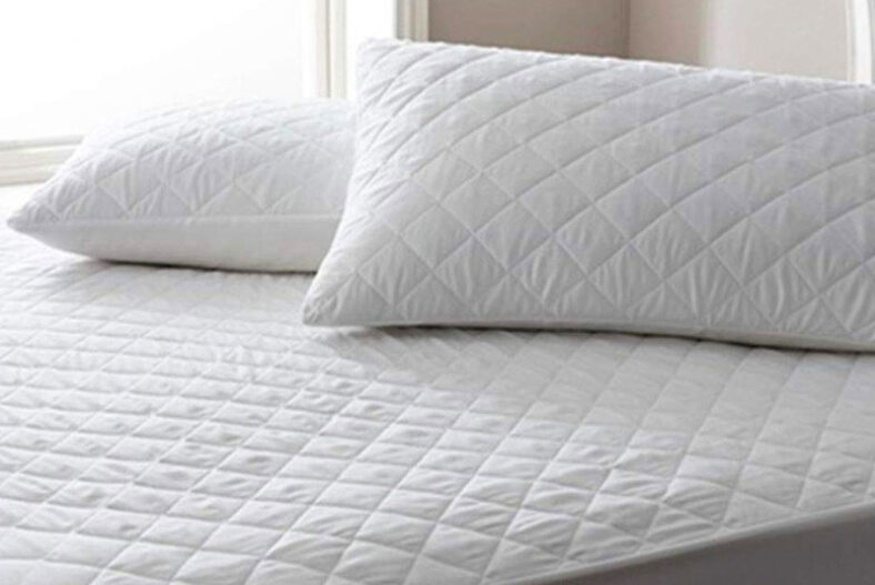 Quilted Mattress Protector – Sizes Single – Super King £9.99 instead of £24.99