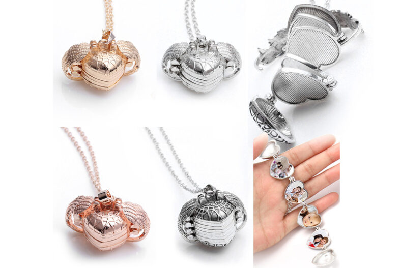 Heart Wing Photo Locket – Holds 4 Photos £6.99 instead of £19.99