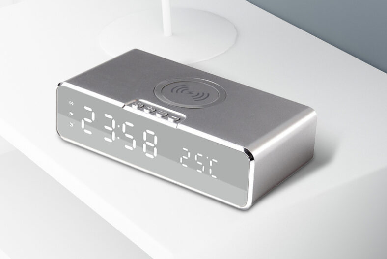 LED Digital Smart Clock w/Wireless Phone Charger – 3 Colours £15.99 instead of £33.99