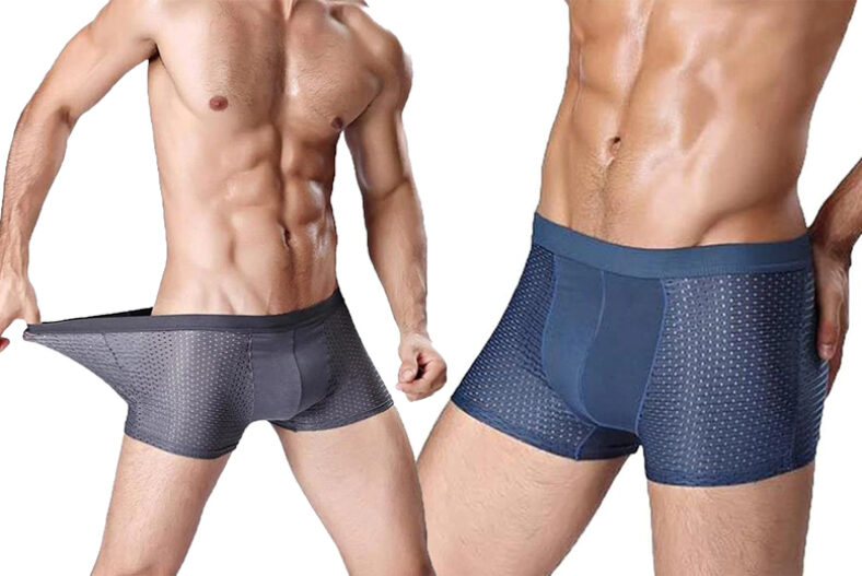 Men’s Breathable Boxers – 4 Pack £8.99 instead of £39.99