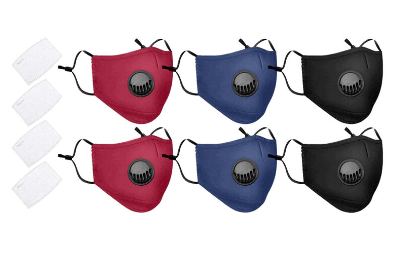 2/4/6 Pack Reusable Face Covering With Ventilation £6.99 instead of £12.99